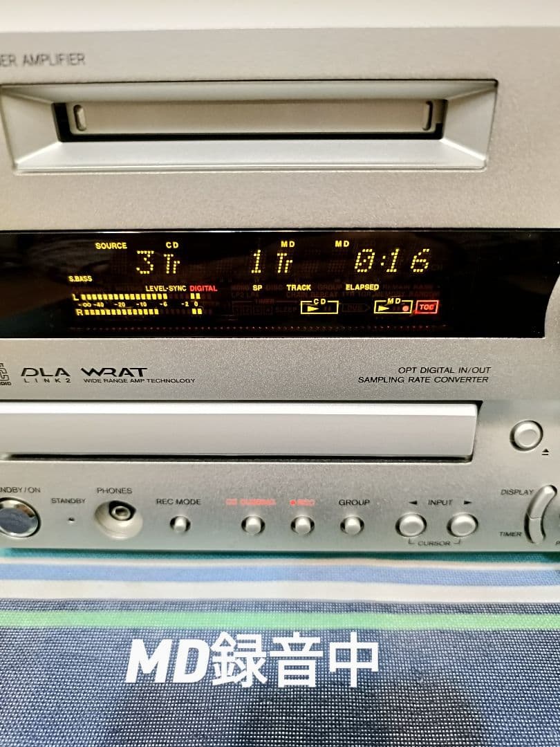 ONKYO FR-X9A CD/MD FM/AM 整備済完動品 リモコン付 美品