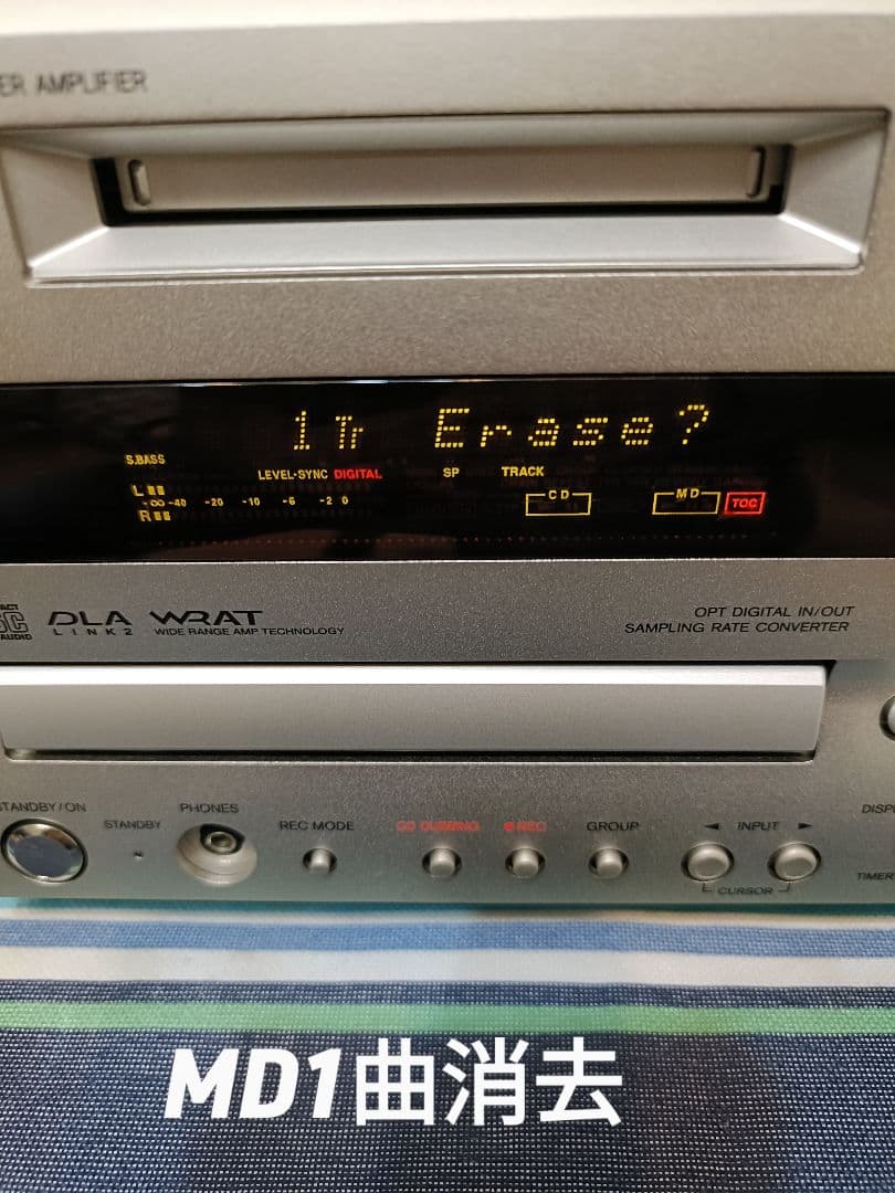 ONKYO FR-X9A CD/MD FM/AM 整備済完動品 リモコン付 美品