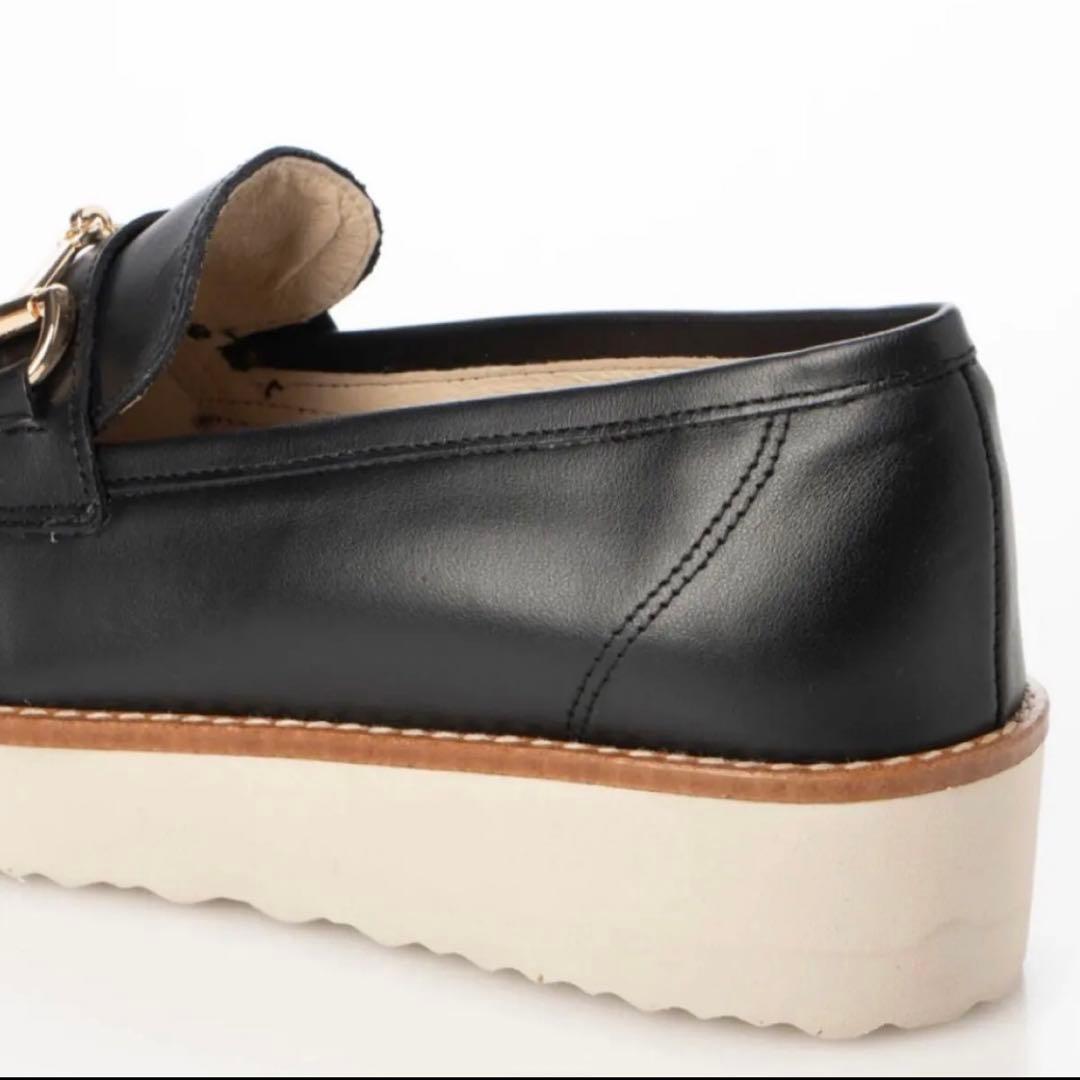 セール　新品 未使用 ボントレ ローファー 靴 本革 ブラック 39