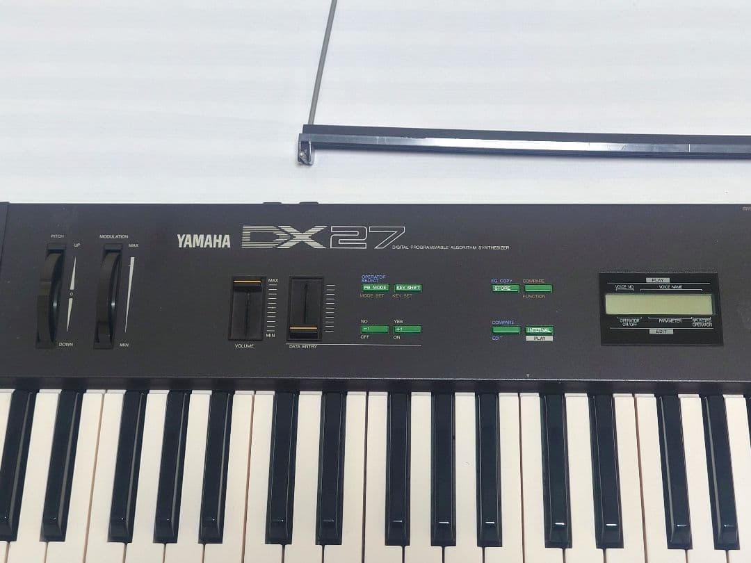 YAMAHA DX27 FM音源 61鍵 ヤマハ シンセ 80年代 出音難あり
