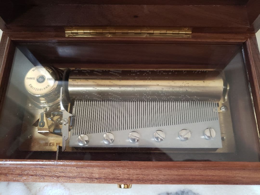 ラグラグさん専用 REUGE シリンダー式オルゴール 木製ケース付き