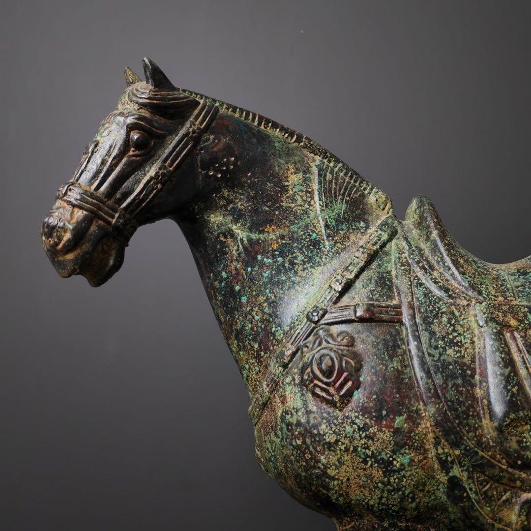 中国古美術品·古青銅器★西周青銅馬★宮蔵珍品・文房置物·風水開運置物・金運UP