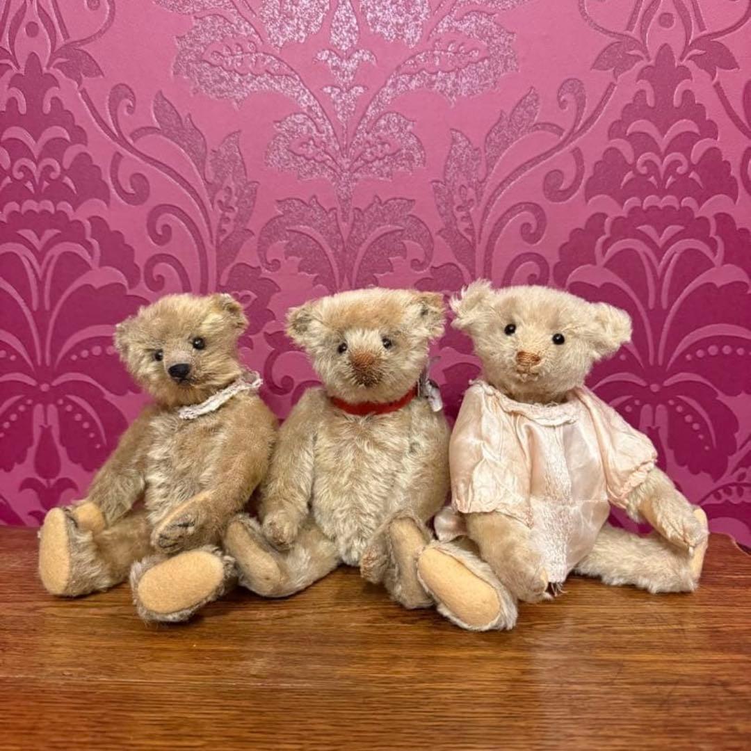 Xmasに　シュタイフ アンティークテディベア　シナモン　22cm Steiff