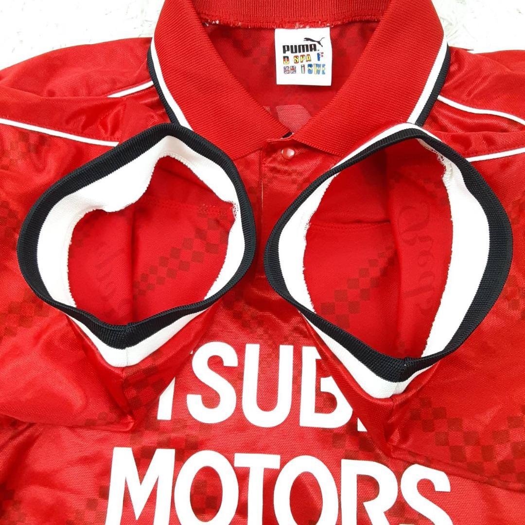 希少サイン入り◎PUMA 浦和レッズ 岡野雅行 7 応援用ユニフォーム 97年