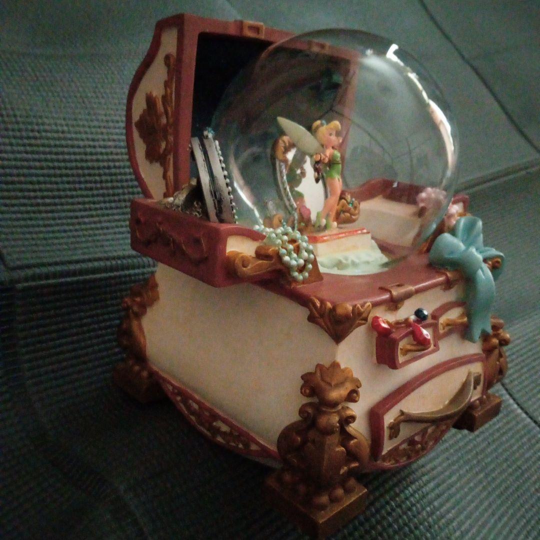 【 訳アリ】ティンカーベル スノードーム（ギミック付き）アンティーク