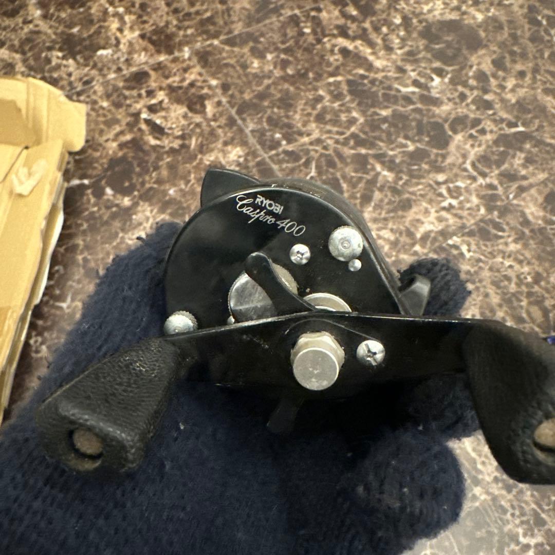 リョービ キャスプロ 400V 右巻き ベイトリール オールドリール