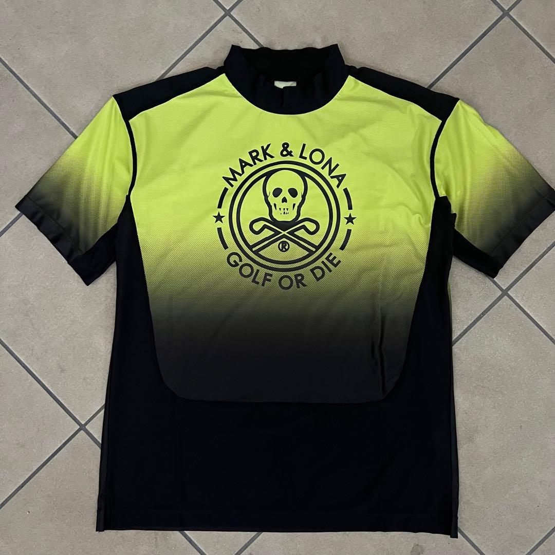 MARK&LONA マークアンドロナ　グラデーション　モックネック　半袖シャツ