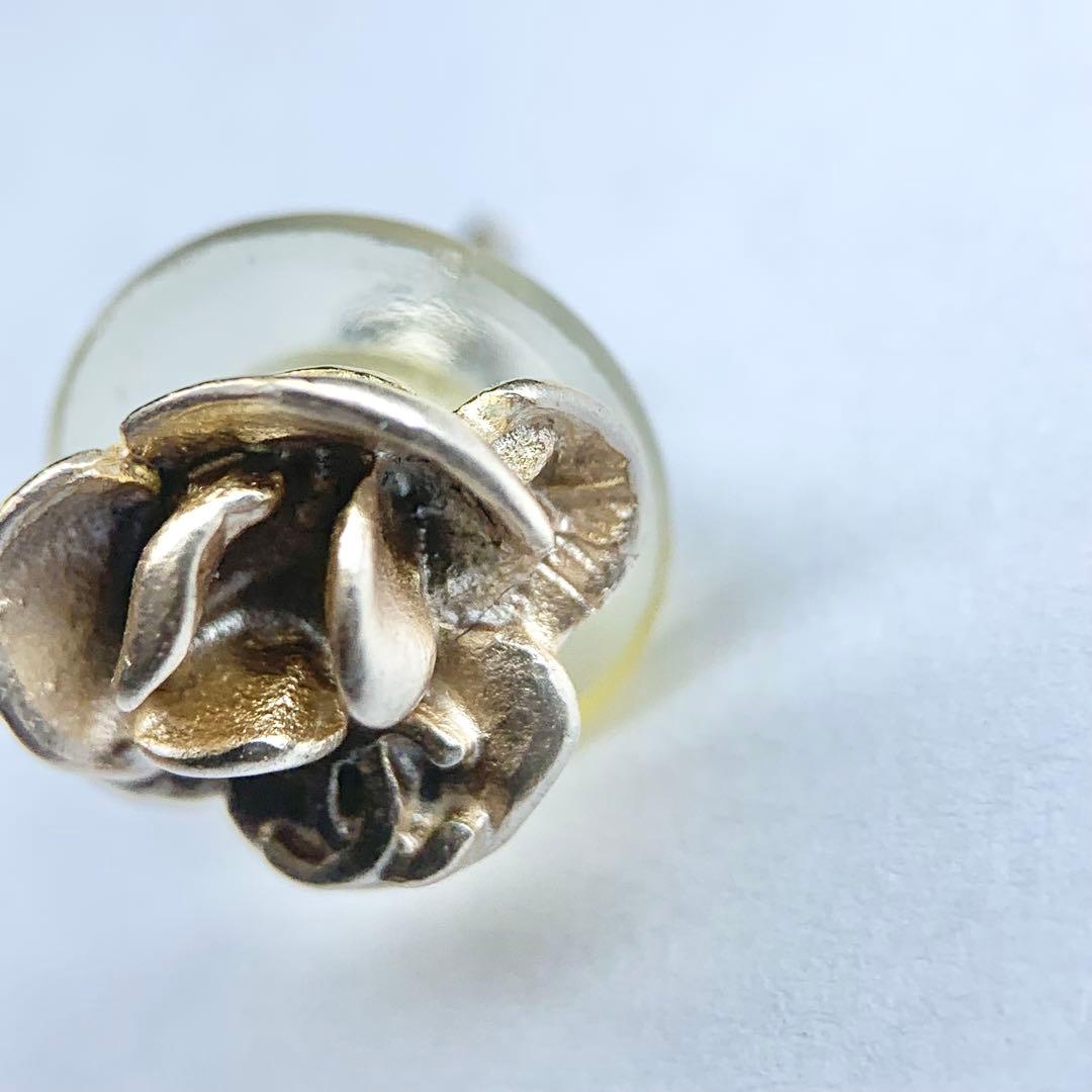 希少 CHANEL シャネル ピアス カメリア ココマーク 片耳 ゴールド 箱付