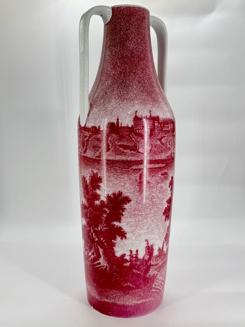【レア】チュミェルフ製　ワルシャワ旧市街風景図花瓶　外交贈答品