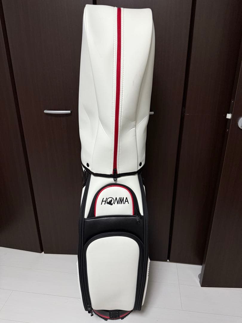 HONMA TW1757 キャディバッグ ホワイト/レッド
