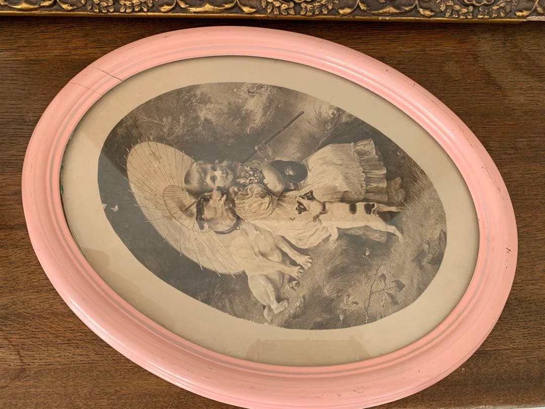 フランス　蚤の市　フレーム　壁掛け　ブロカント