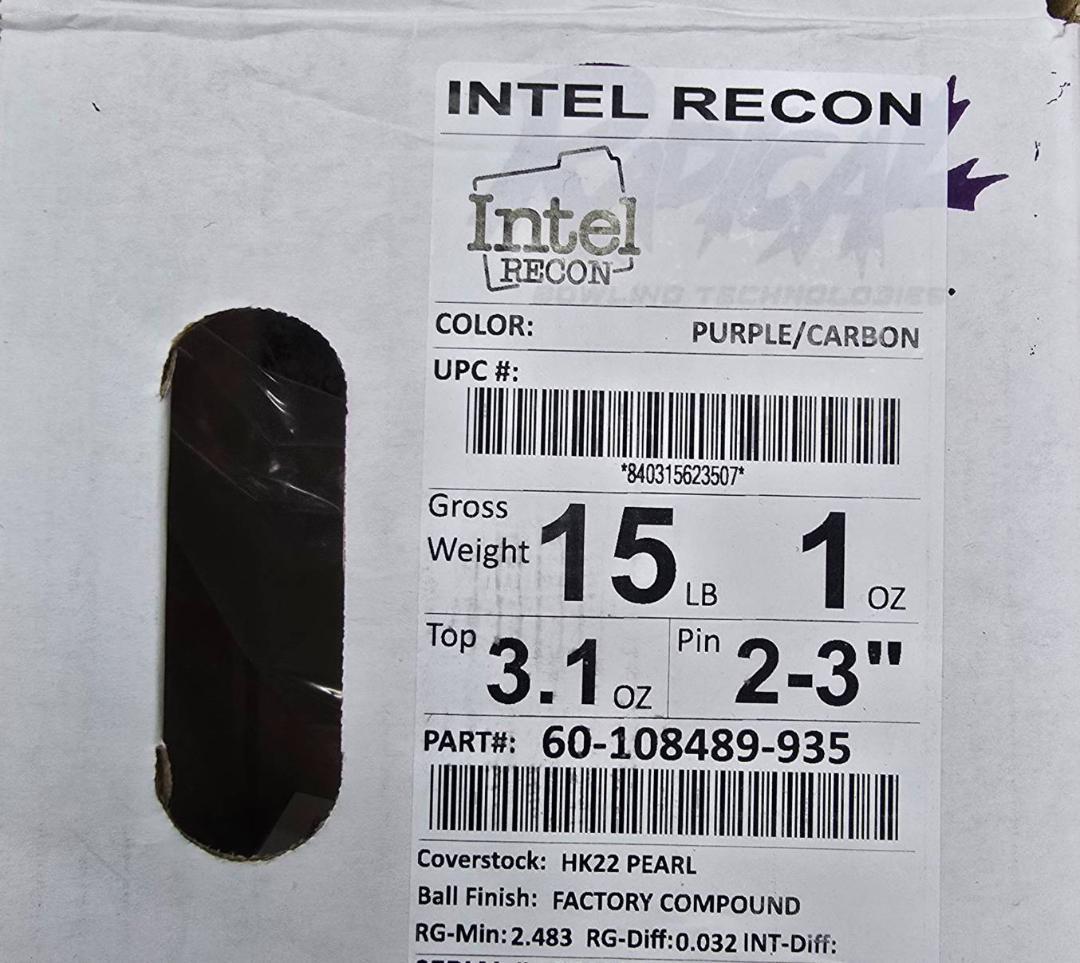 【最新作】❝インテルリーコン❞　ラディカル　ボウリング　１５ポンド