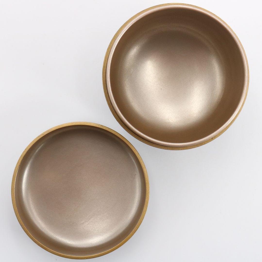 江端俊作 花七宝蒔絵 大棗 内銀溜塗 輪島塗 茶道具 共箱共布　IX1002