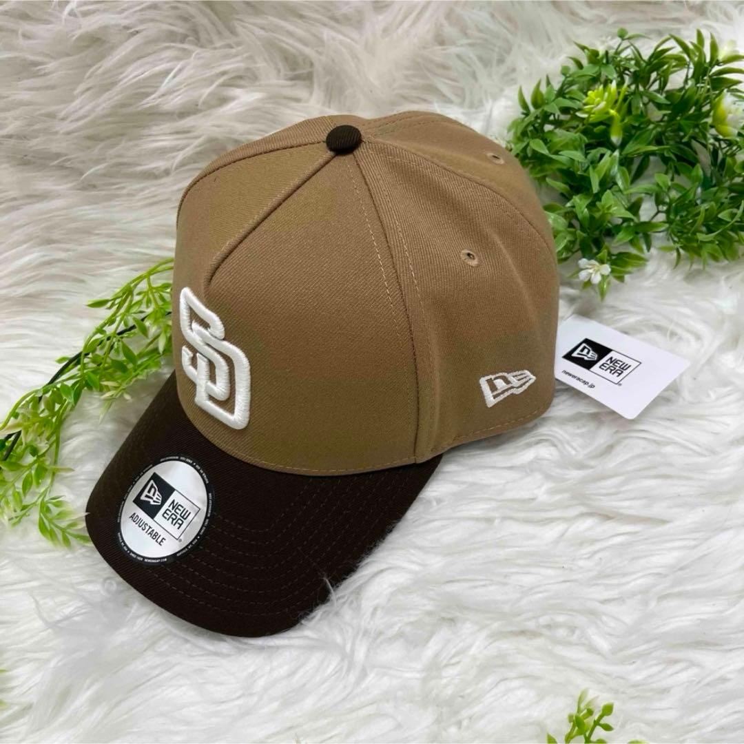 新品 NEWERA SD サンディエゴ ベージュ ニューエラ キャップ MLB