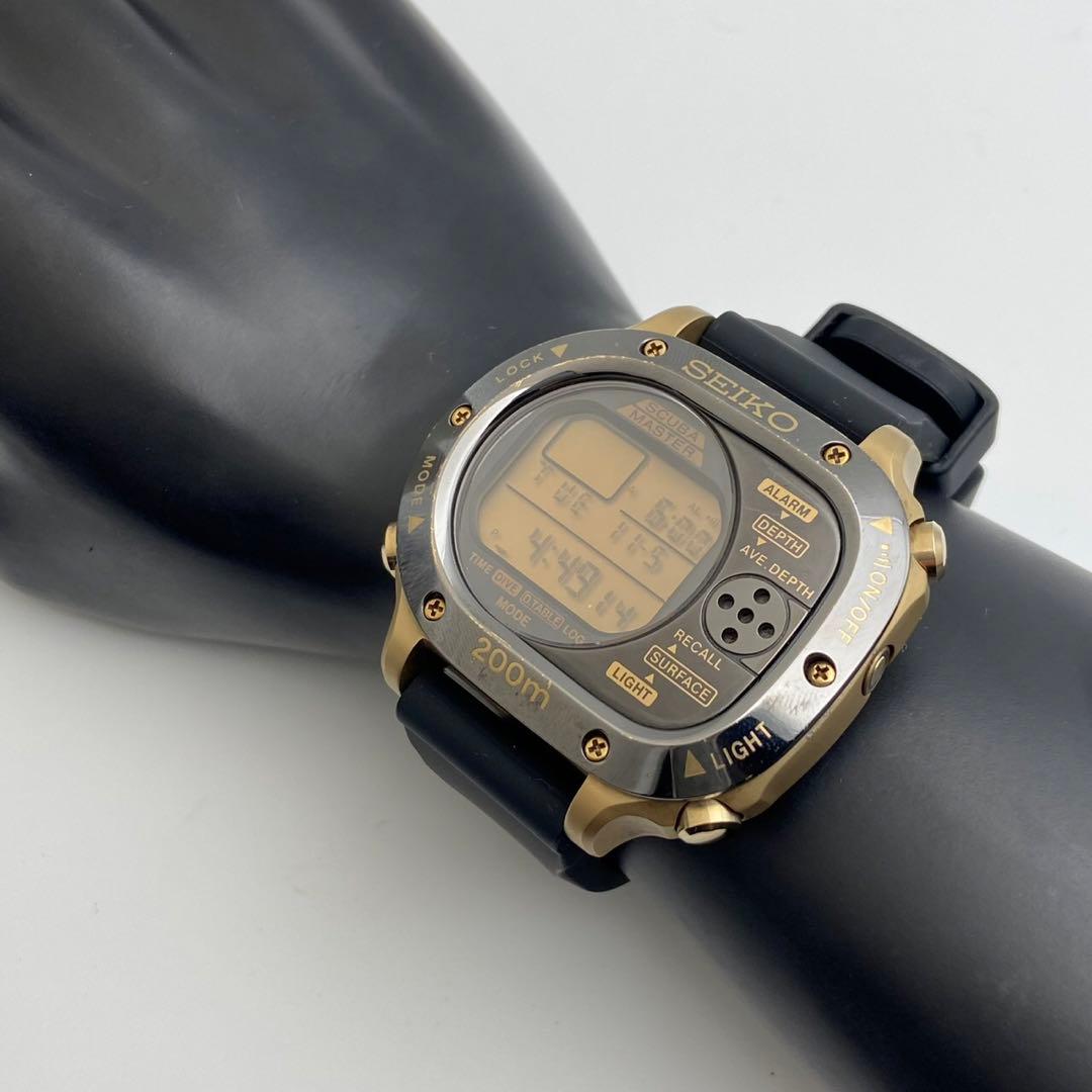 【稼働品】SEIKO スキューバマスター 200m デジタル 腕時計 メンズ