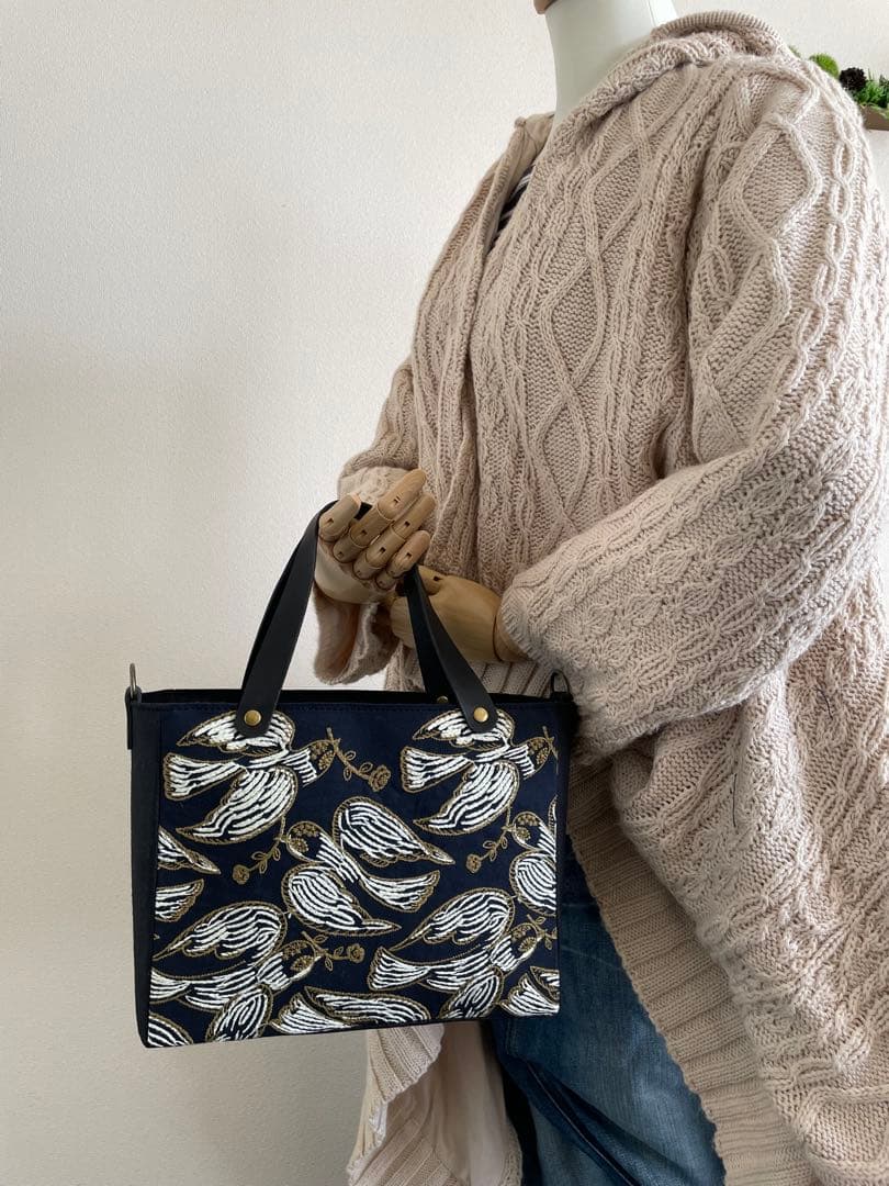 え*ん様 ミナペルホネン　following day ハンドメイド　スクエア　バ