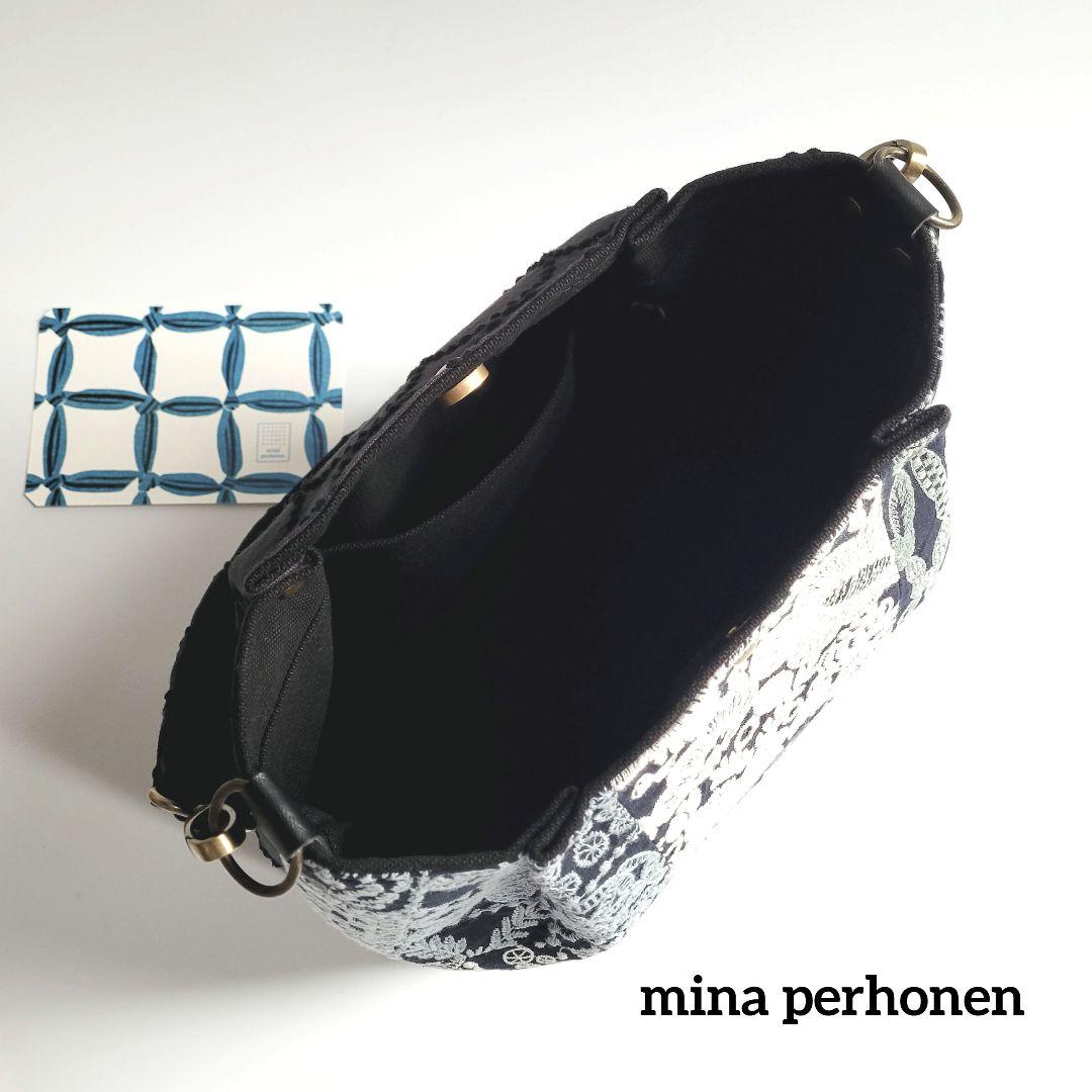 ミナペルホネン　大きめショルダーバック パッチワーク×新作tambourine