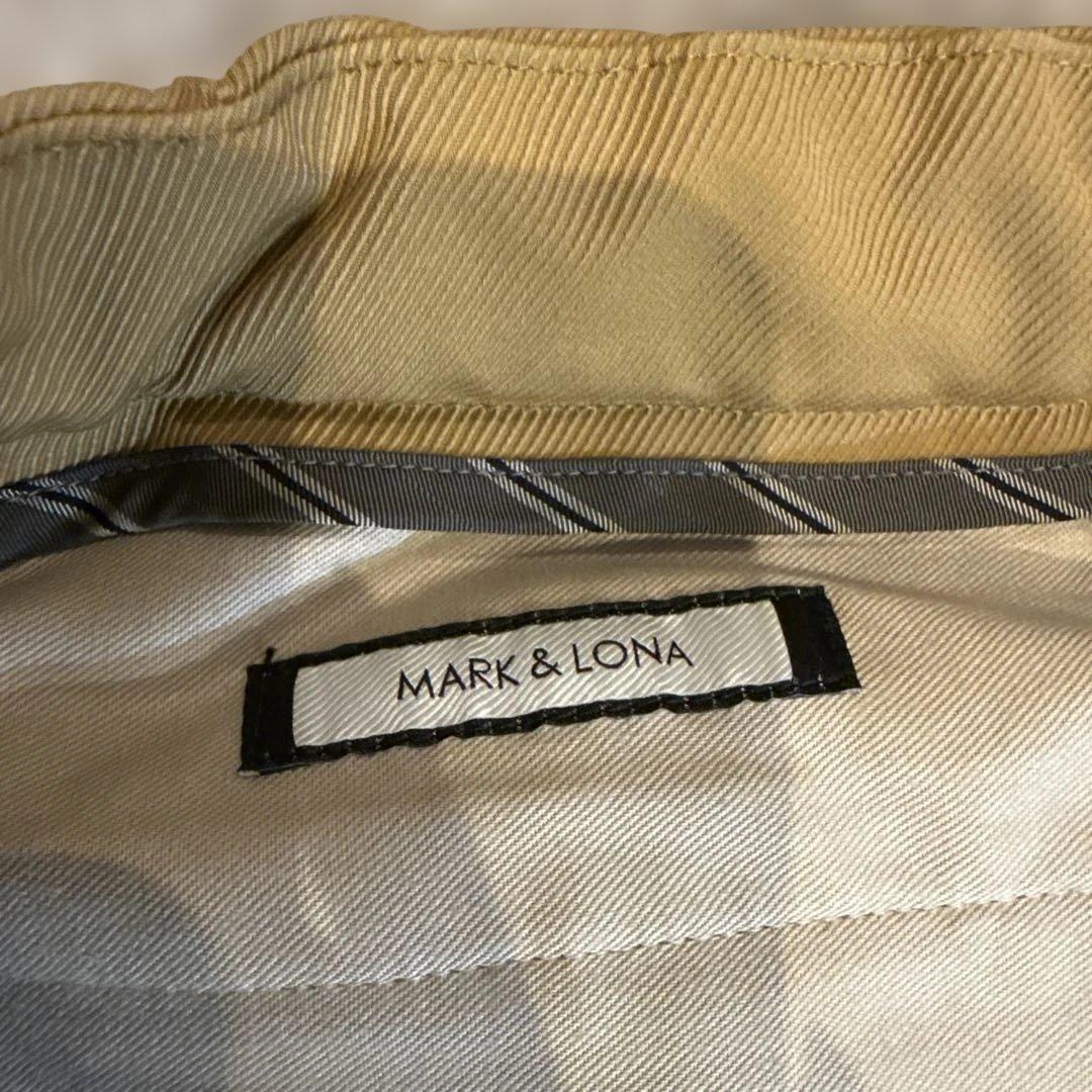 MARK&LONA スカル刺繍 ベージュパンツ　50