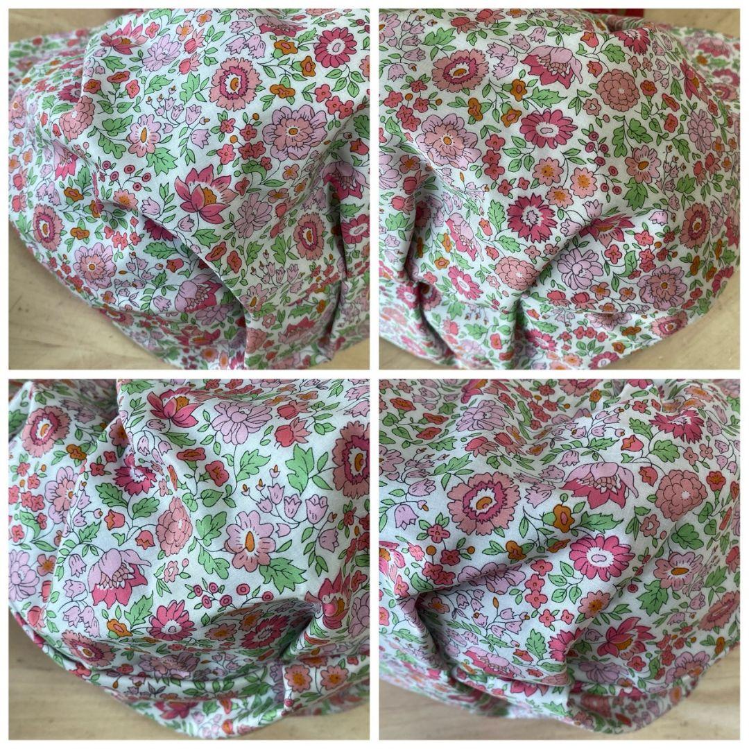 新品未使用　russet リバティ　花柄ミニトートバッグ　チャーム付き