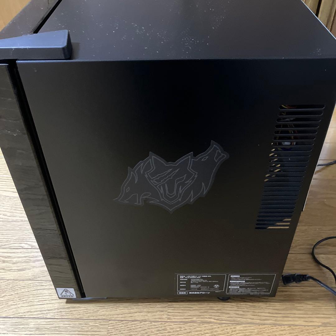 【未使用品】【リモコン付】LED内蔵ミニゲーミング冷蔵庫ALG-GMMFL30L