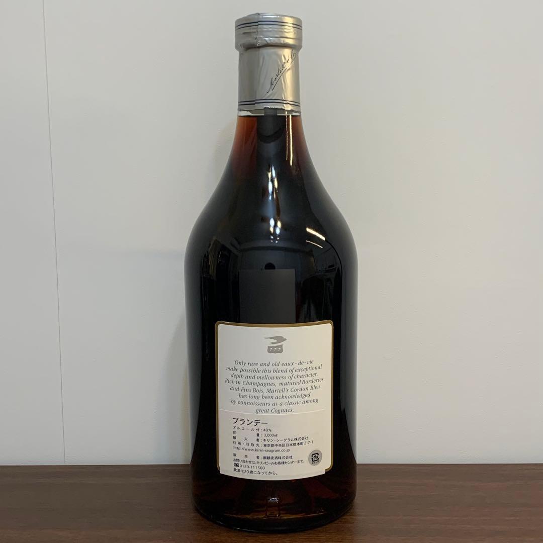 ⭐️特大⭐️3,000ml⭐️3L⭐️マーテル⭐️コルドンブルー⭐️箱付き⭐️古酒⭐️未開封⭐️