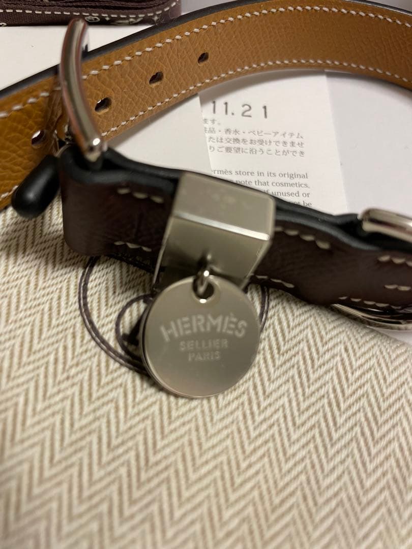 HERMES 犬用首輪 S トレス エルメス 未使用