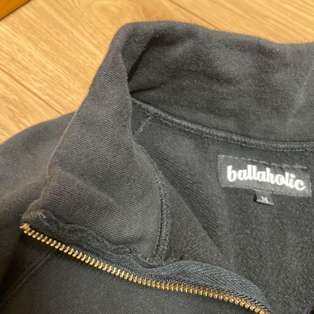 ballaholic ハーフジップ ブラック ウェア