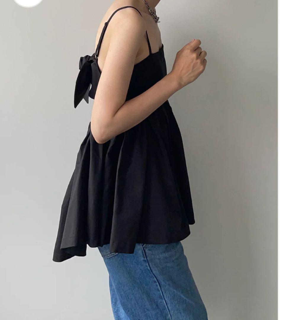 Toh トー　VICKY CAMI-TOPS Black　キャミトップス　黒