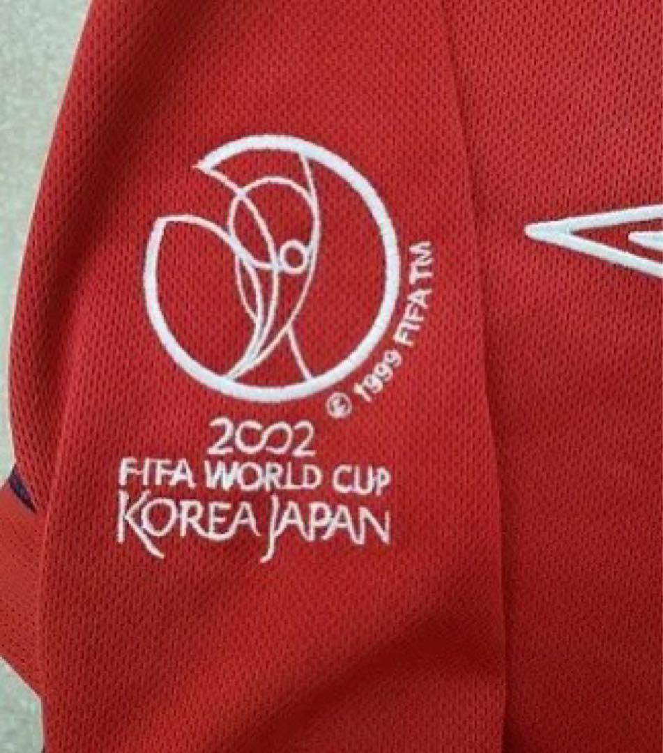 イングランド(A)2002 W杯 長袖 ベッカム＃7アルゼンチン戦マッチデイ入り