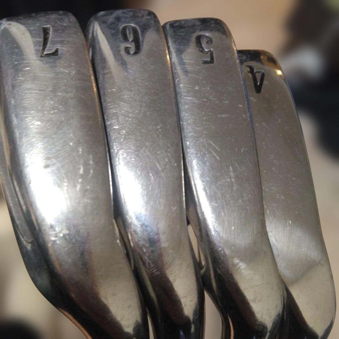 ワンレングス　Pinhawk アイアンセット 8本black widowグリップ