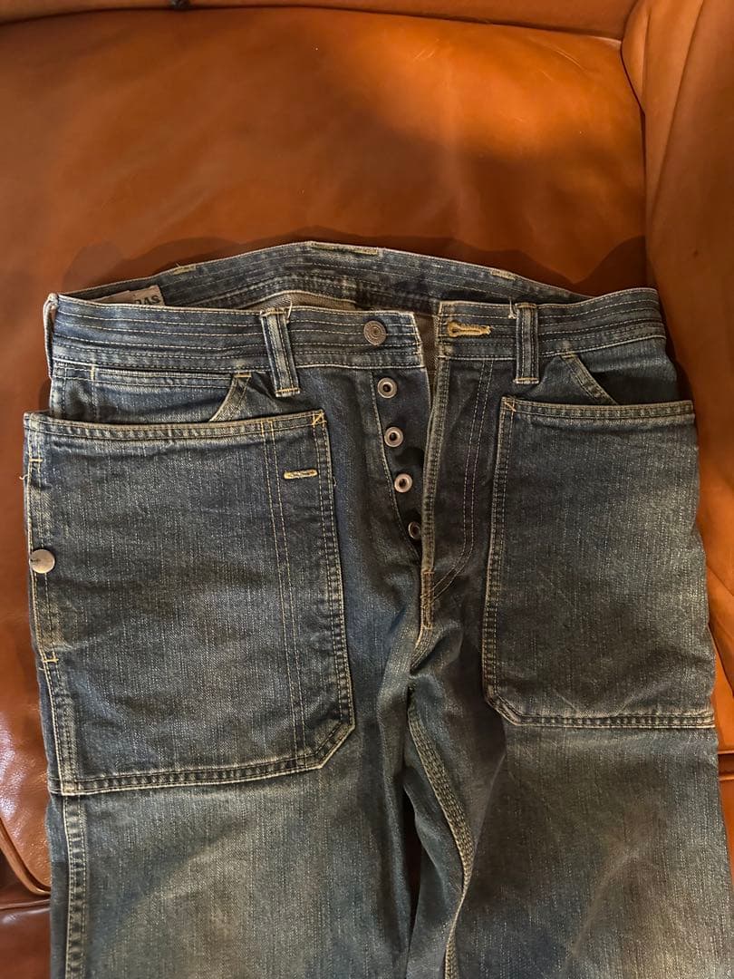 sassafras ササフラス　デニムパンツ　フォールリーフ　ガーデニング