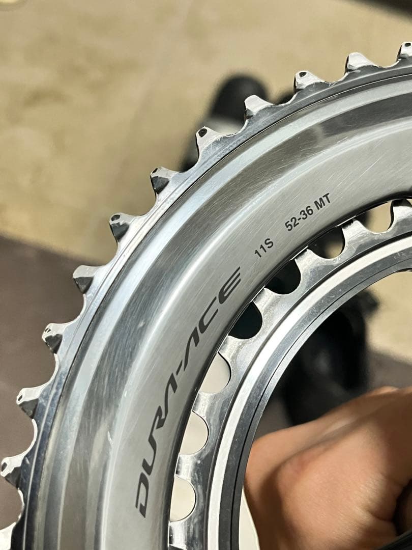 極美品　FC-9100-P チェーンリング走行少 デュラエース