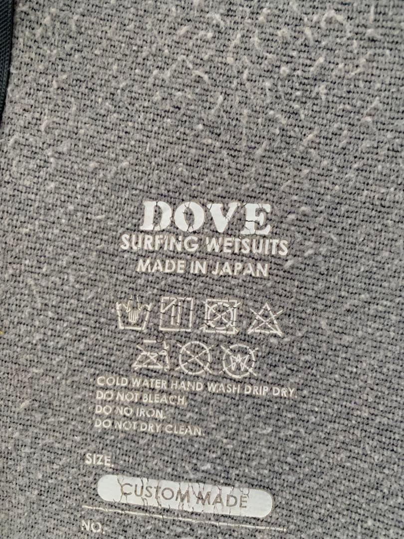 ウェットスーツ　DOVE 5mm3mmセミドライ オーダーメイド