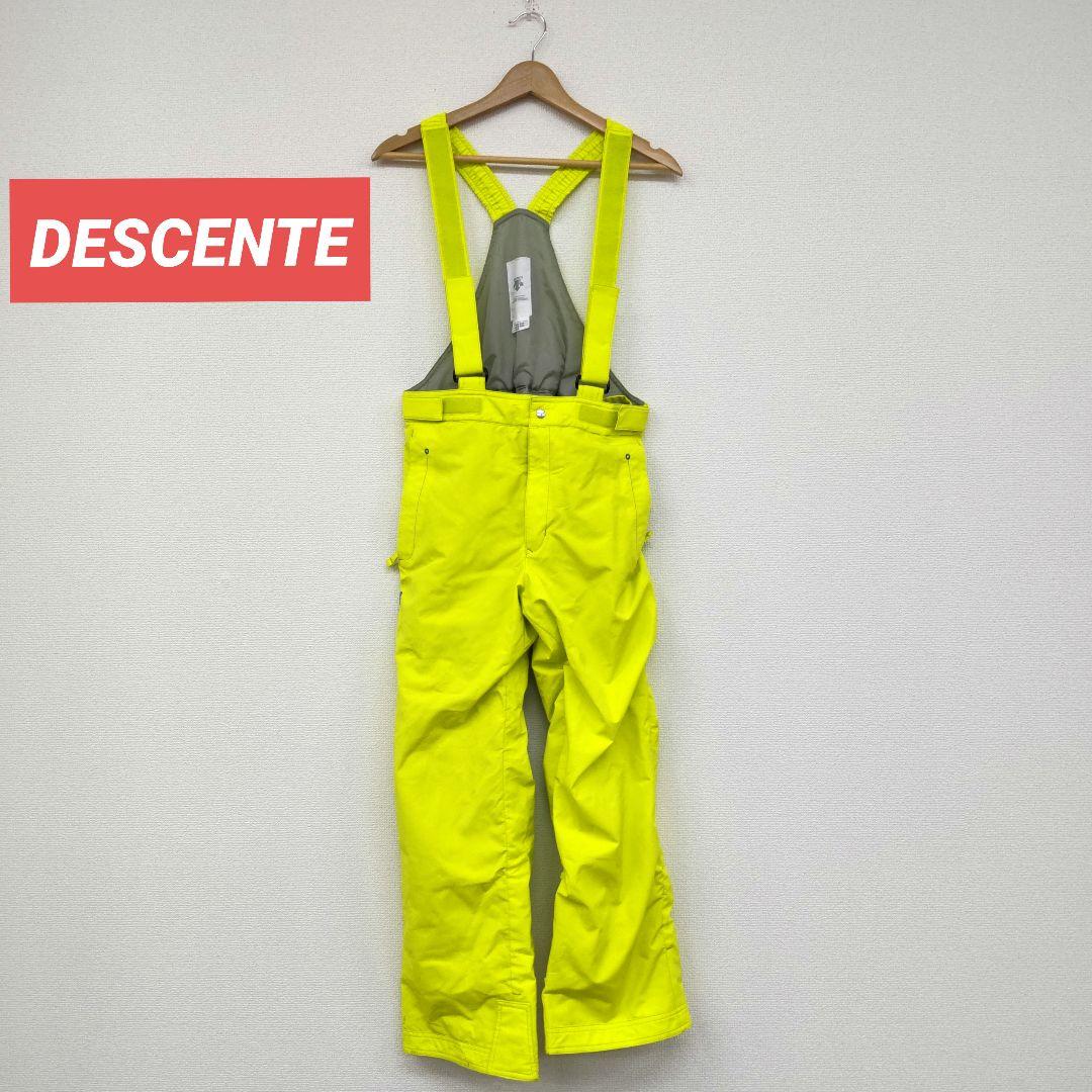 ▢［DESCENTE］上下セット 蛍光イエロー　オーバーオール 150cm