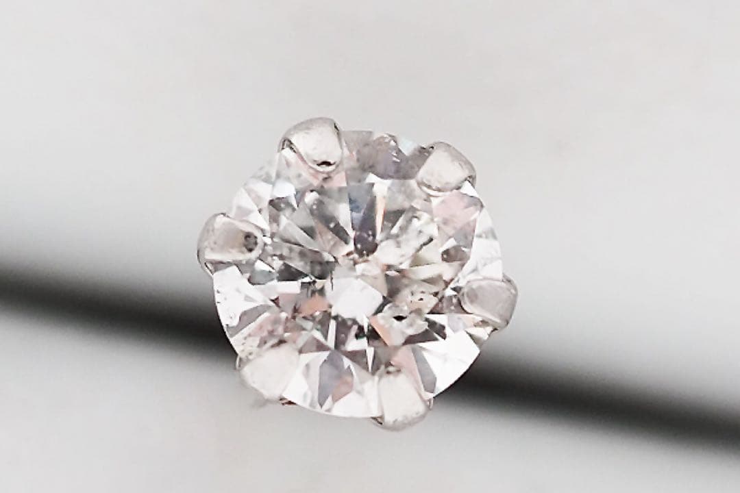 ド*キ様 プラチナ900 ダイヤモンド0.181ct 片耳ピアス 片方 Fカラー