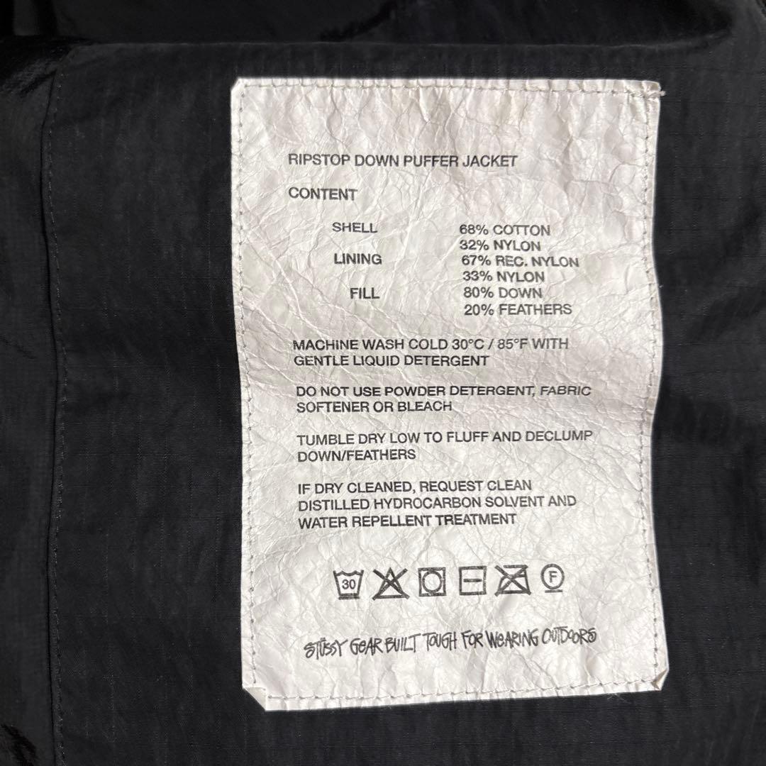 Stussy ステューシーダウンフィルリップストップパファージャケット