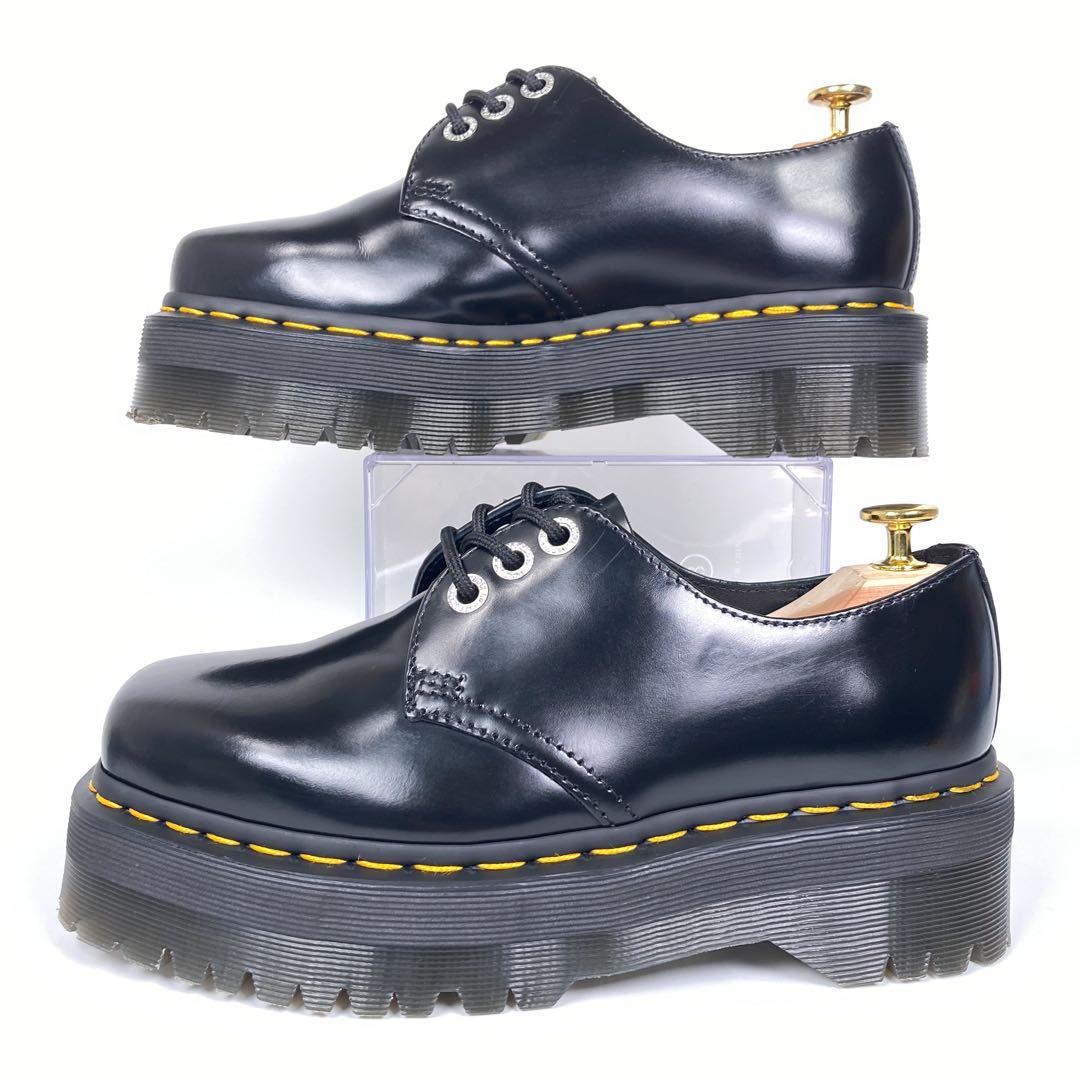 ドクターマーチン　1461 QUAD SQUARED　超厚底スクエアトゥ3ホール