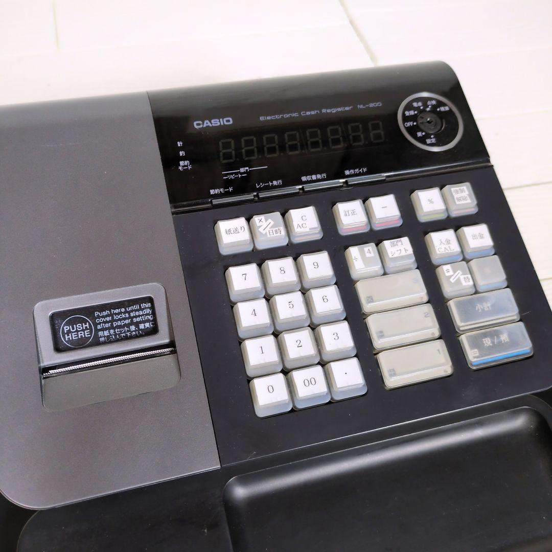 カシオ　CASIO 　NL-200 レジスター 黒　ブラック