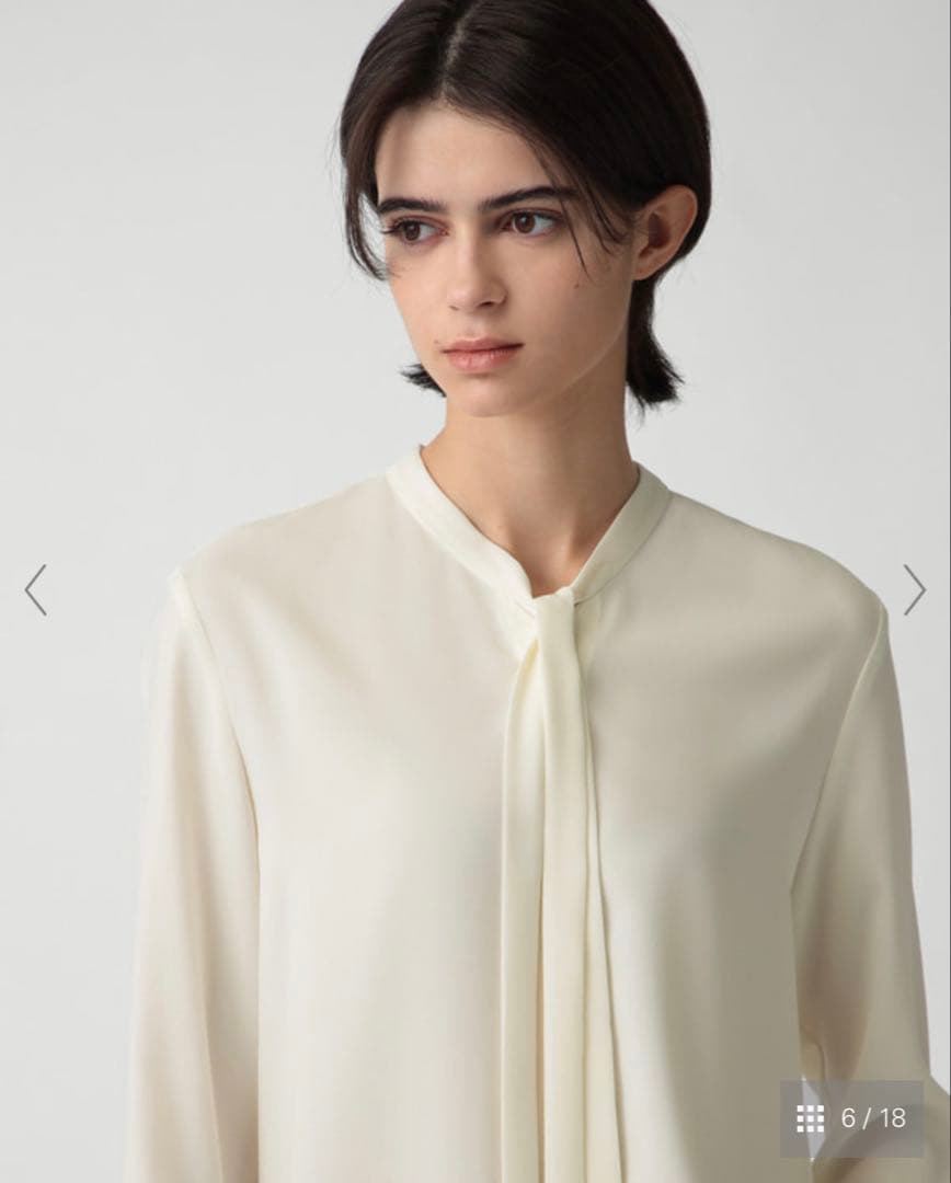 セオリー　Theory Prime ette Tie Blouse