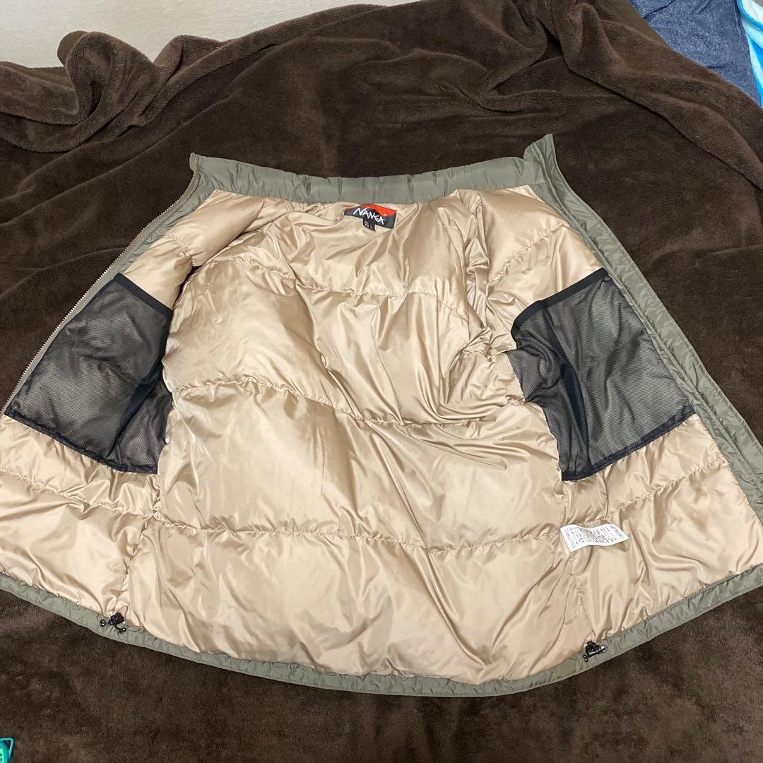 NANGA beaver ダウン 日本Lサイズ ロゴ刺繍