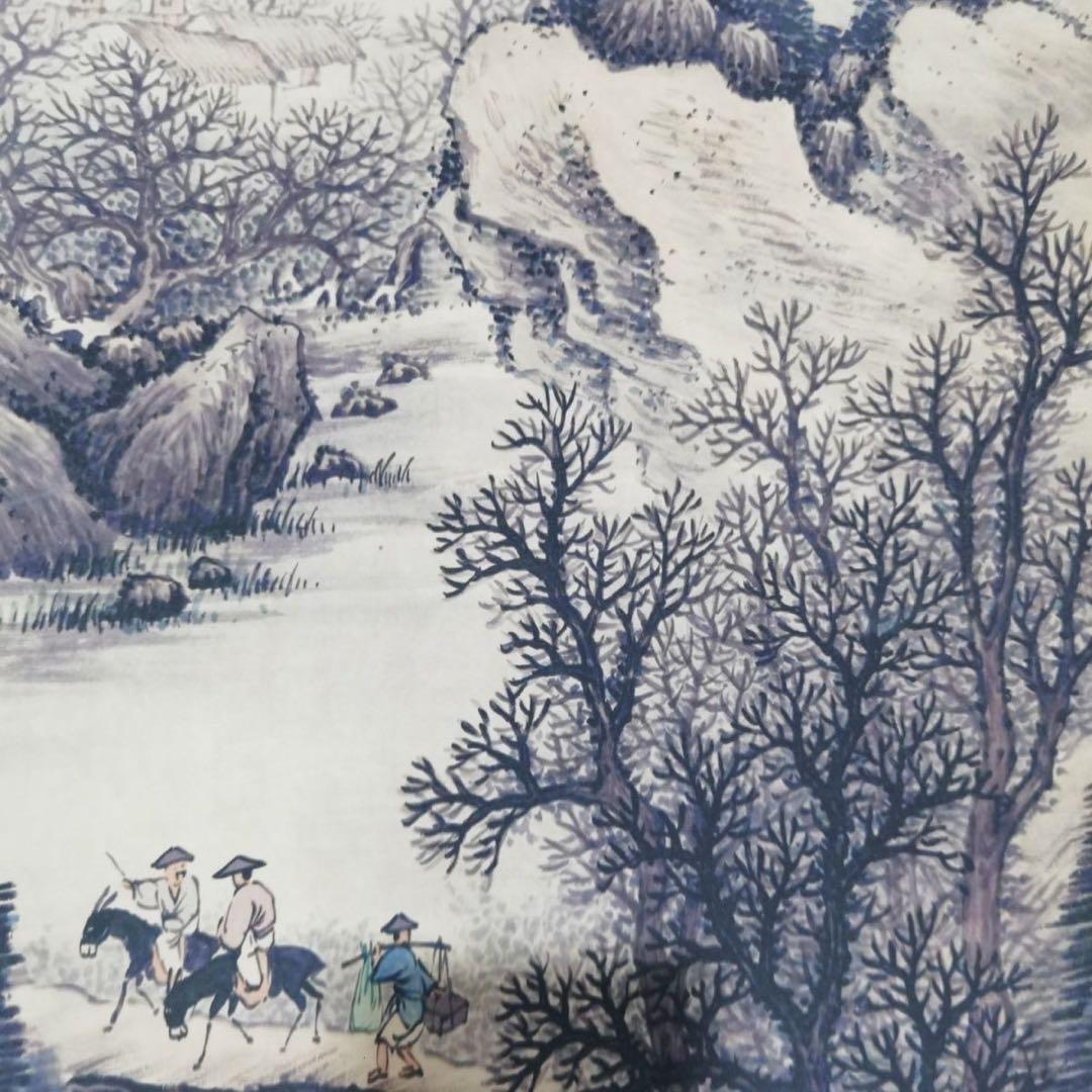 【特価】吴湖帆 山水図 中国絵画 四条屏 掛け軸 床の間・和室・玄関