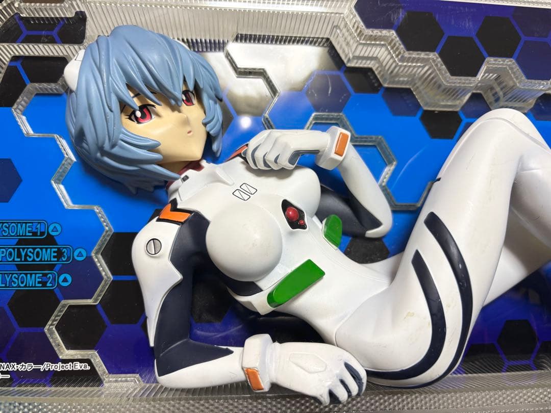 エヴァンゲリオン 綾波レイ フィギュア パチスロ パネル 飾り 非売品 役物 青