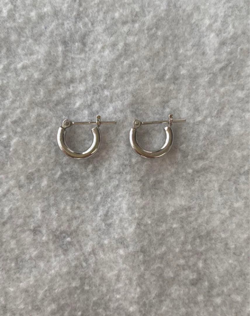 K18WG ミルフローラ フープピアス ピアス