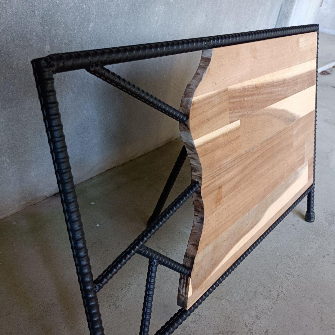 ウェルカムボード アイアン木目 585mm x 395mm