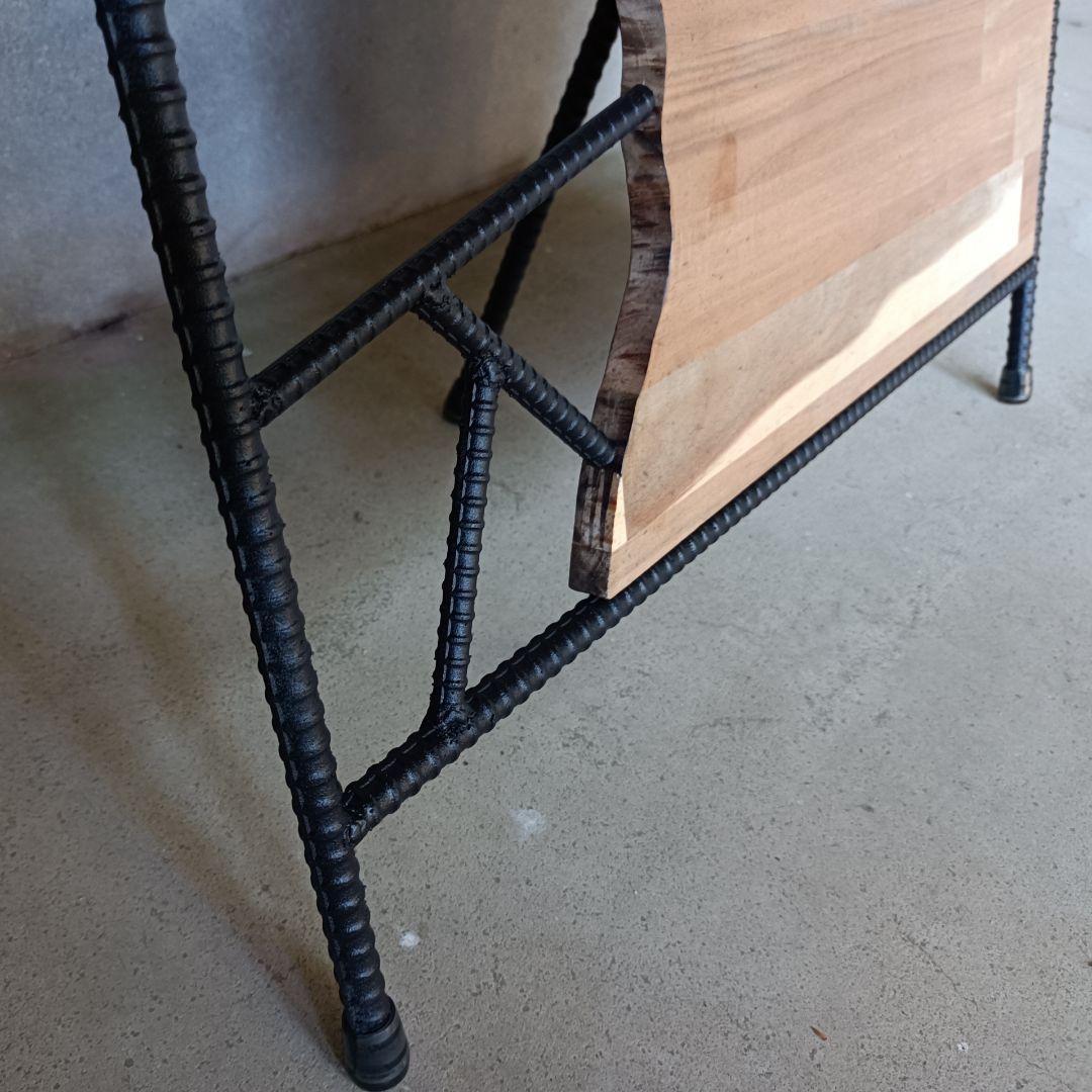 ウェルカムボード アイアン木目 585mm x 395mm