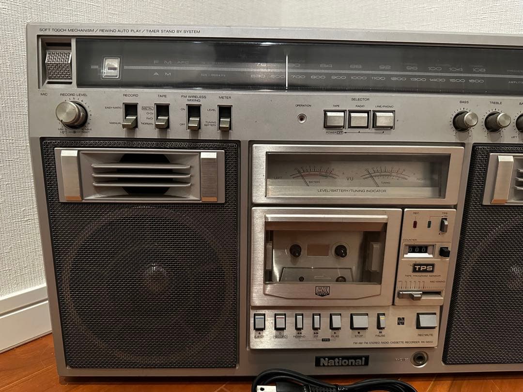 【希少】ナショナル ラジカセ RX-5600 メタルテープ 動作確認済