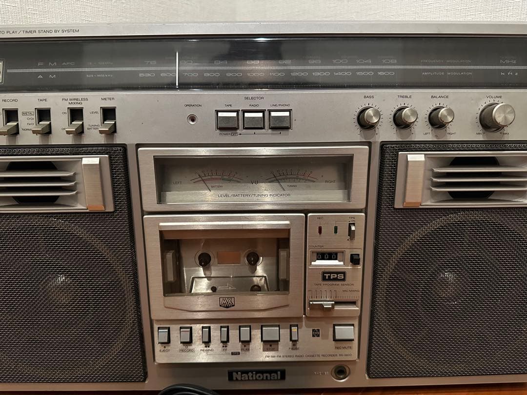 【希少】ナショナル ラジカセ RX-5600 メタルテープ 動作確認済