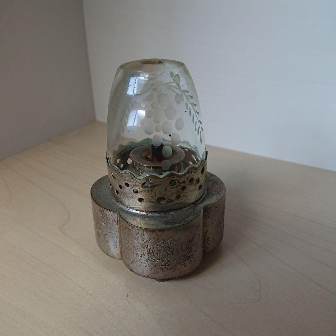 オイルランプ　灯油ランプ　フランスアンティーク