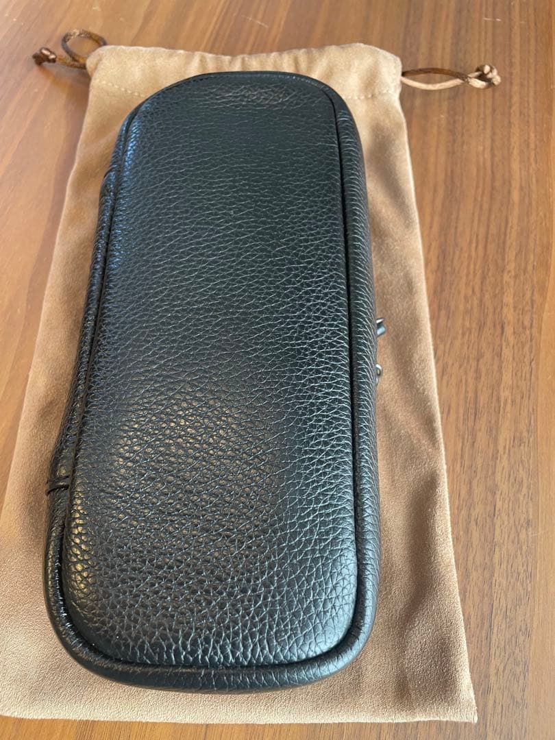 octfold ペンケース SEASAR エンボスレザー　BK オクトフォールド