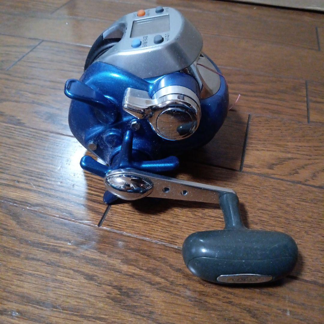 電動リール デジタル表示 青